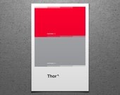 THOR - Pantone Poster: 11x17" Fine Art Print