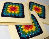 Crochet Granny Square Greetings Card