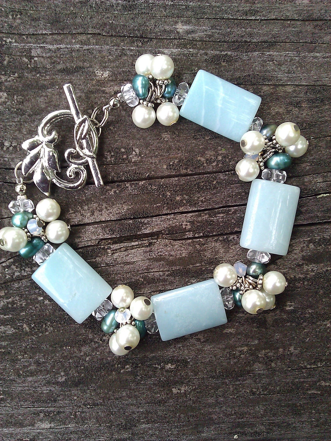 Amazonite Cluster Bracelet