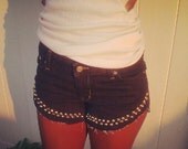 Cute Cutoffs with gym short cut and studs