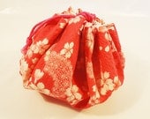 The Handmade Japanese Fabric Sakura Draw String Bag