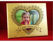 8 x 10 Heart I Love You Engraved Custom Personalized 8x10 Photo Picture Frame