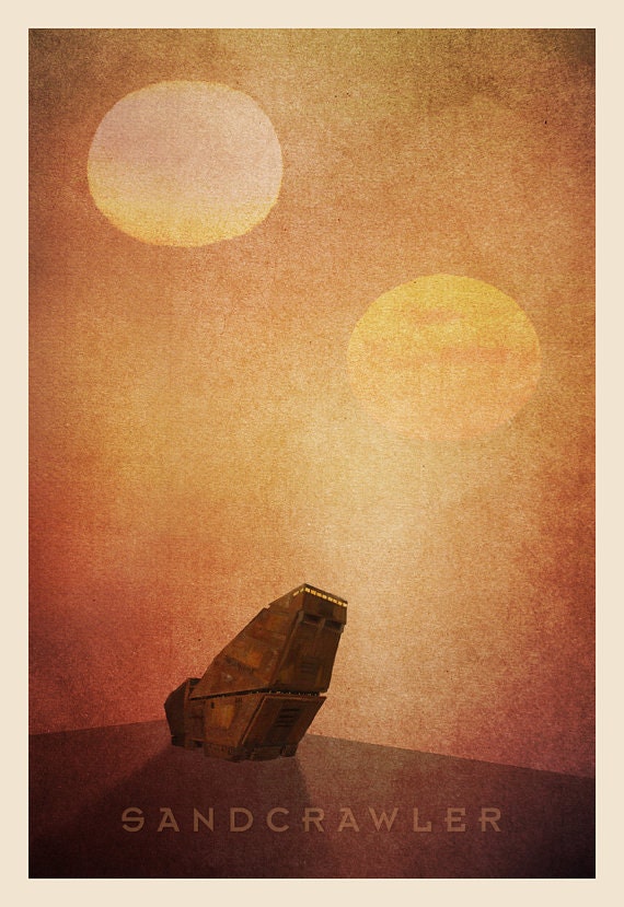 Star Wars Transport Series: Limited Edition Print (set of 3)