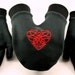 Valentine Celtic Heart Fleece SMITTEN, The Mitten Built For Two.....