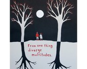 Framed Print: Diverge