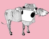COWFACE PRINT limited edition A4
