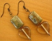Glass Hearts with Ryolite Stones