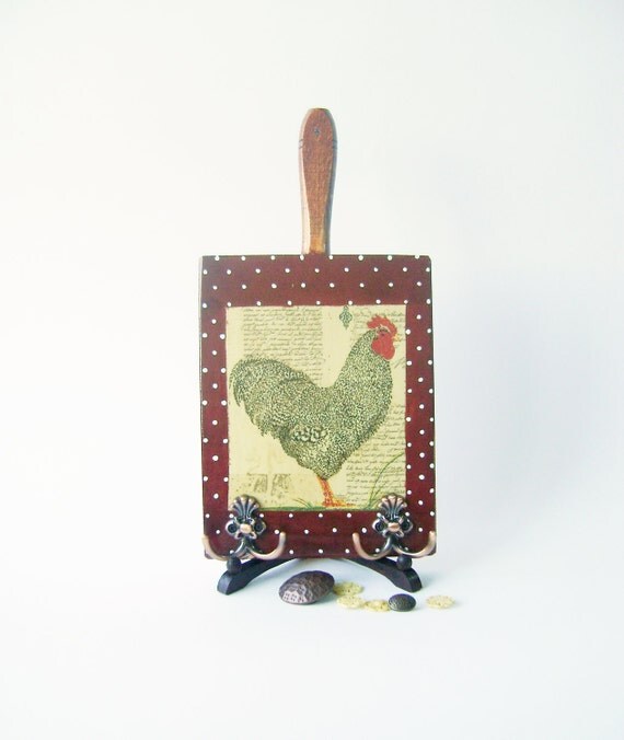 Items similar to Chicken Decorative Wood Cutting Board Kitchen Wall