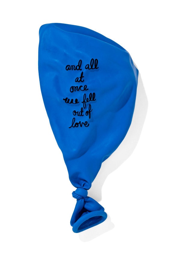 And all at once we fell out of love