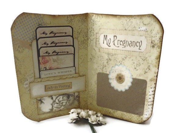 Pregnancy Journal, Maternity Journal, Vintage Inspired, Pregnancy Scrapbook, Pregnancy Memory Book, Black Friday Etsy, Cyber Monday Etsy