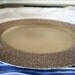 Two Head Table Place Settings: Light Gold Glitter Chargers