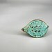 The Robin: Light Blue Leaf & Bronze Wire Ring