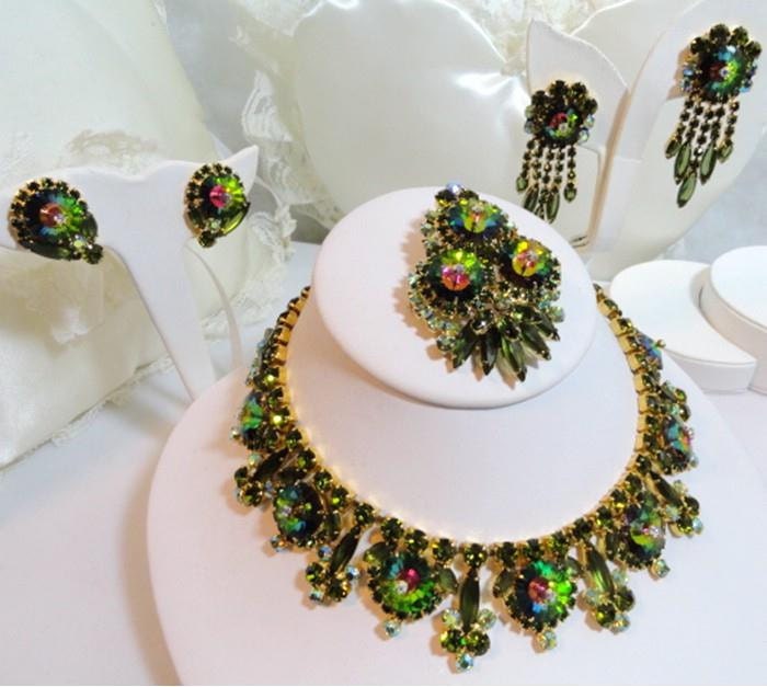 Juliana Margarita Parure Creme De La Creme Green  D&E  027a-121511435