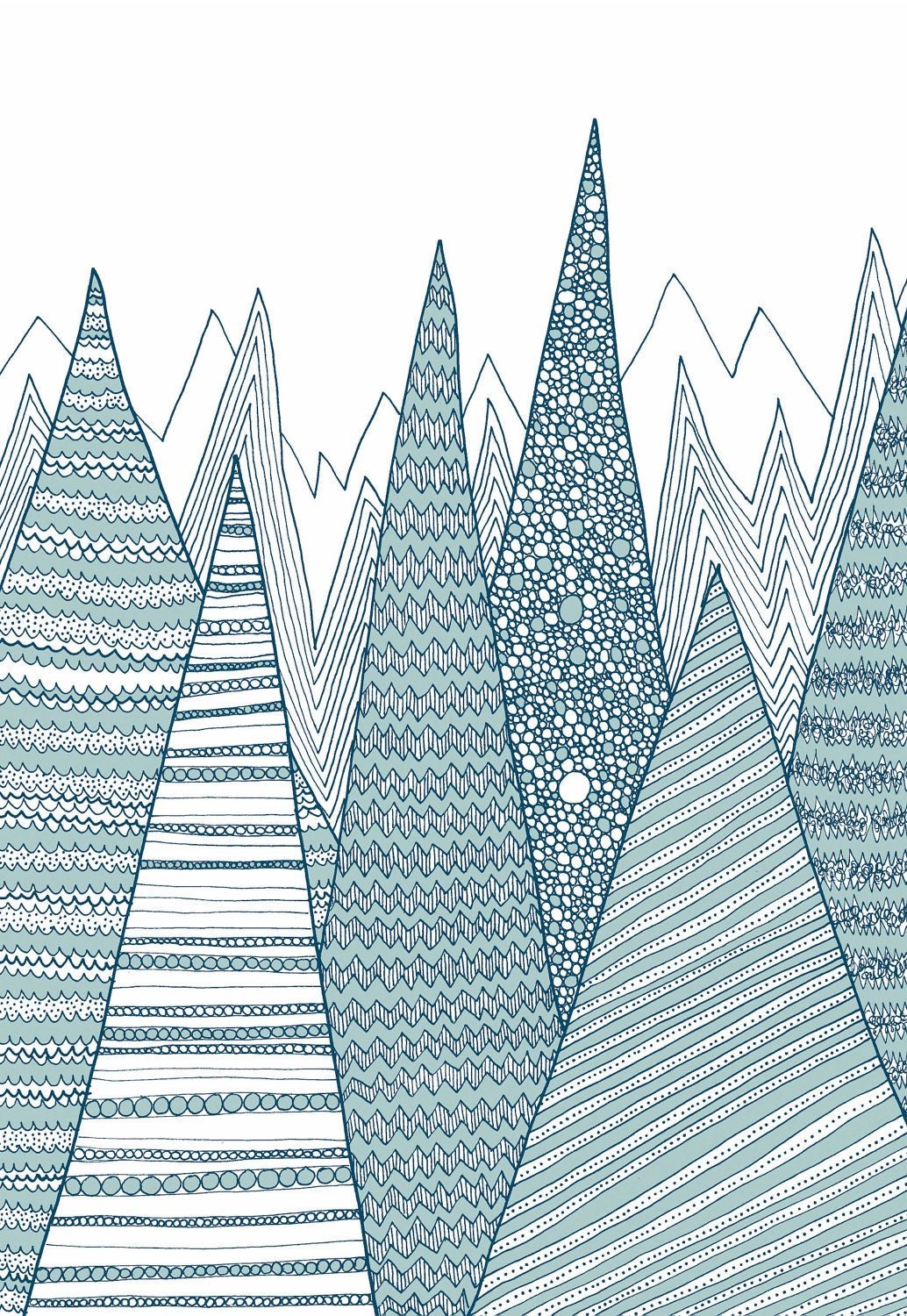 Mountains / Greeting card - anitaivancenko