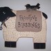 Primitive Sheep "Primitive Blessings" Folksy Wood Wall Hanging