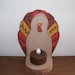 Primitive Wooden Turkey Tealight Holder for Fall and Thanksgiving