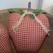 Set of 3 Prim Homespun Apple Bowl Filler Ornies