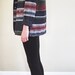 Colorful Southwest Blanket Blazer Jacket Shawl Collar Small - Medium