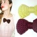 Handmade CROCHET Bowtie - CUSTOM ORDER, Pick a Color