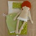 Fabric Doll Rag Doll with Sleeping Bag