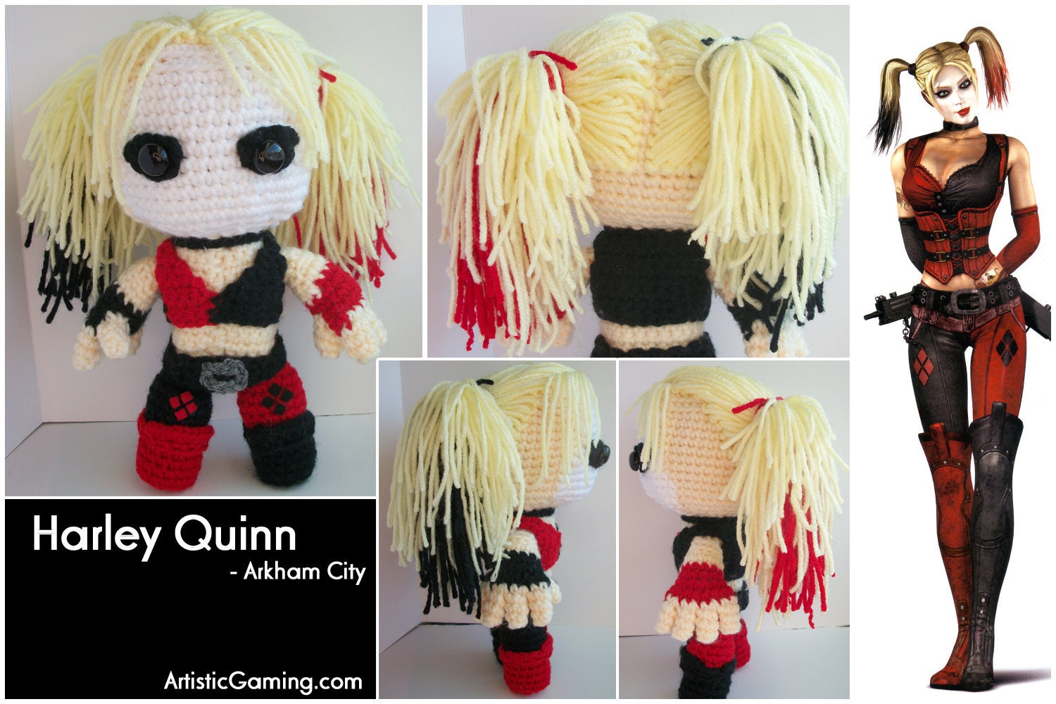 Harley Quinn - Arkham City - MADE TO ORDER