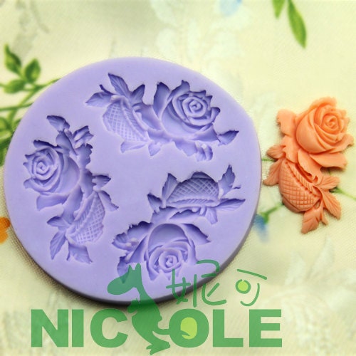 F0164 3-hole Mini Cake Decorating Molds Silicone Resin Molds Jewlery Molds Silicone Chocolate Molds