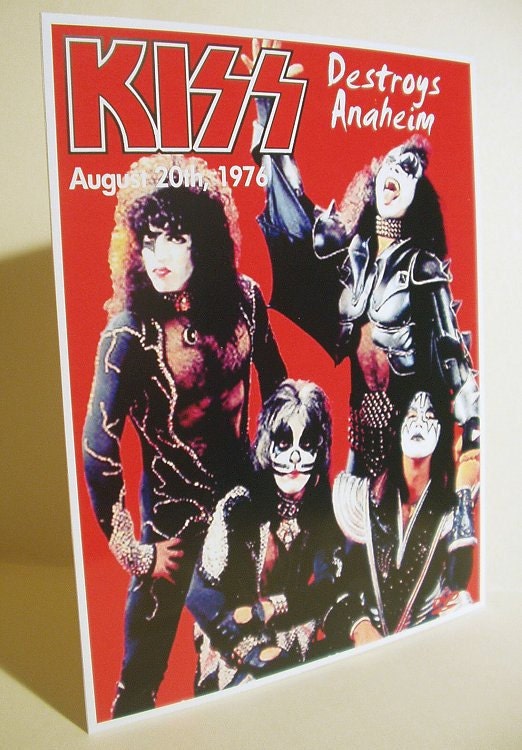 KISS Destroys Anaheim 1976 Standup Display