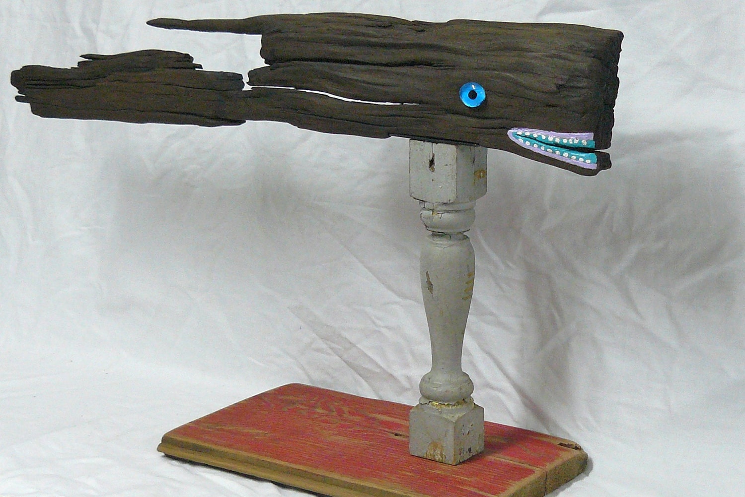 Driftwood fish sculpture, DRIFTWOOD Denizen of the Deep 5