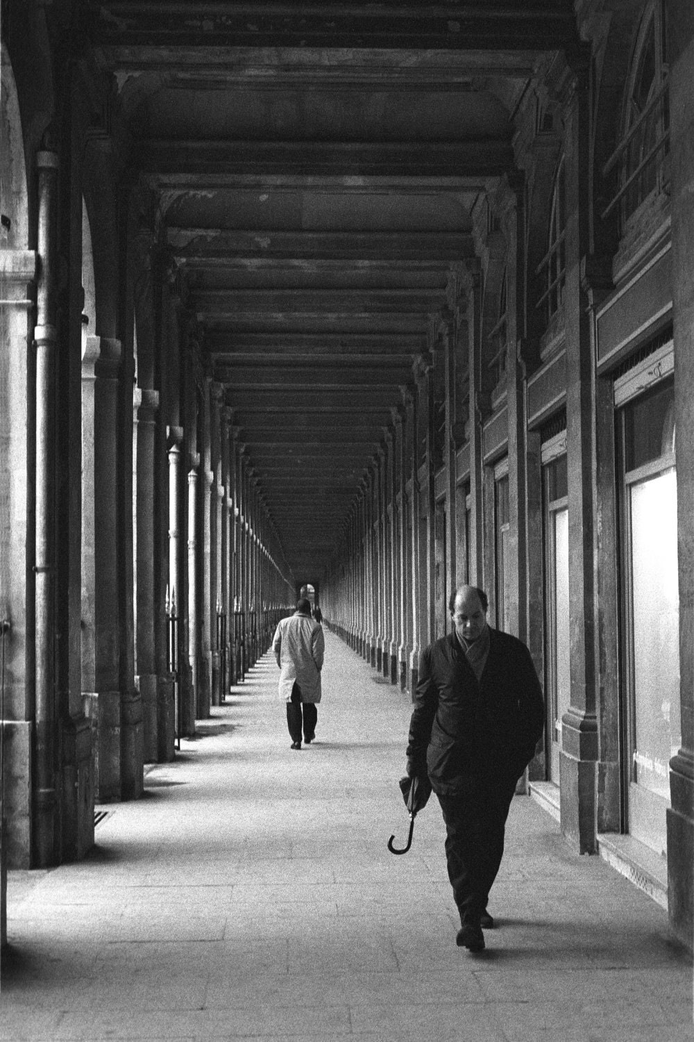 Walk in Paris - 16 x 24 streched canvas photo, gallery wrap