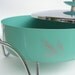 SERVER- Aqua Mint Seafoam - Beautiful Covered Casserole Dish - Retro
