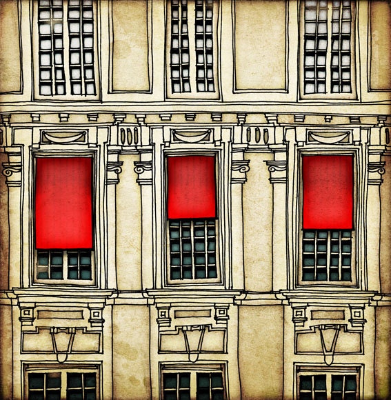 Paris illustration - Paris centre - Fine art illustration - Fine art prints - Art Posters - Paris art - Paris decor - Wall art - wall decor