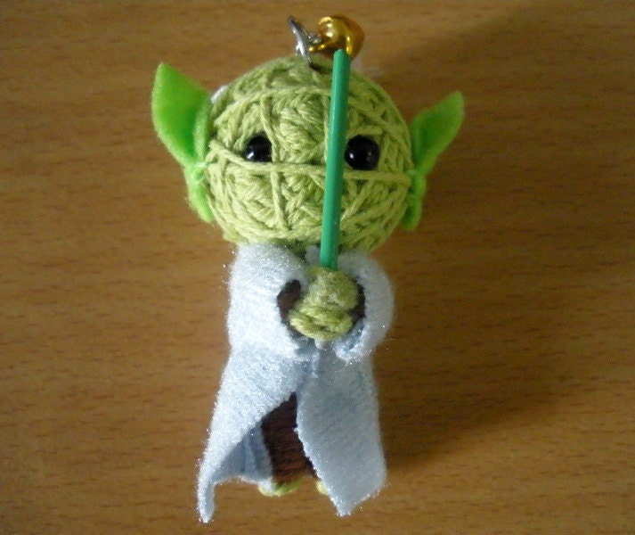 Yoda String doll Voodoo doll keychain / FREE Shipping