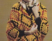 Vintage Crochet Pattern Woman's Motif Shawl 2 PDF