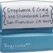 Handwriting in Brackets Custom Return Address Stamp - Personalized Preink Stamper