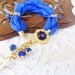 Reserve Turkish Silk Night Blue Bracelet -Luck Eye Bead Bracelet-Gold Bracelet