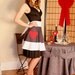 Sexy cook, handmade organic half apron