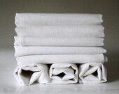 Cloth linen napkin white -dinner napkins set of 8