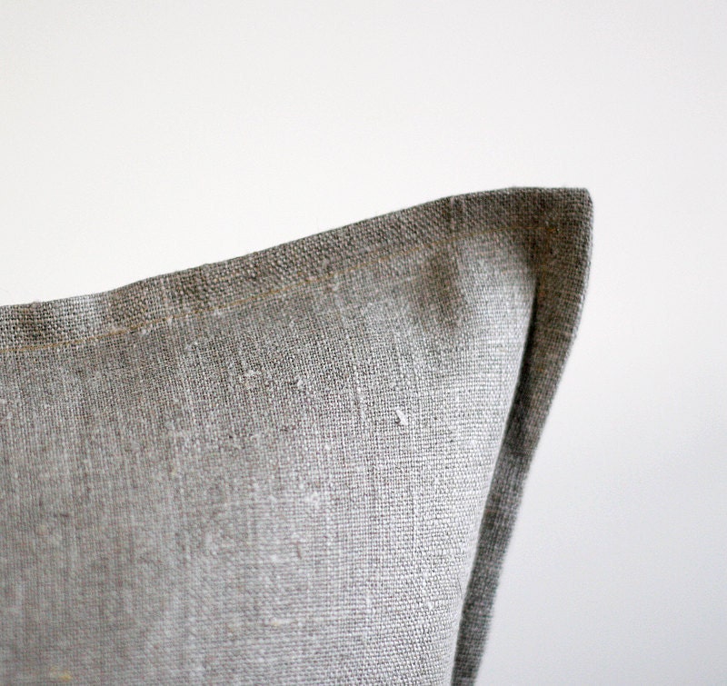 2 Linen pillow cases - eco friendly -14x14
