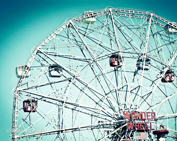 Coney Island Wonder Wheel - 5x7 Matted Photograph