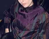 Taffeta Striped Vintage Blouse