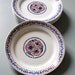reserved for Jean ,6 dessert plates, french vintage faience blue and brown plates, Luneville