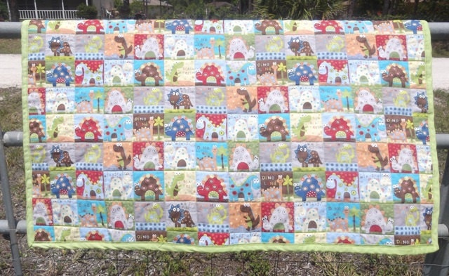 Dinosaur Baby Quilt