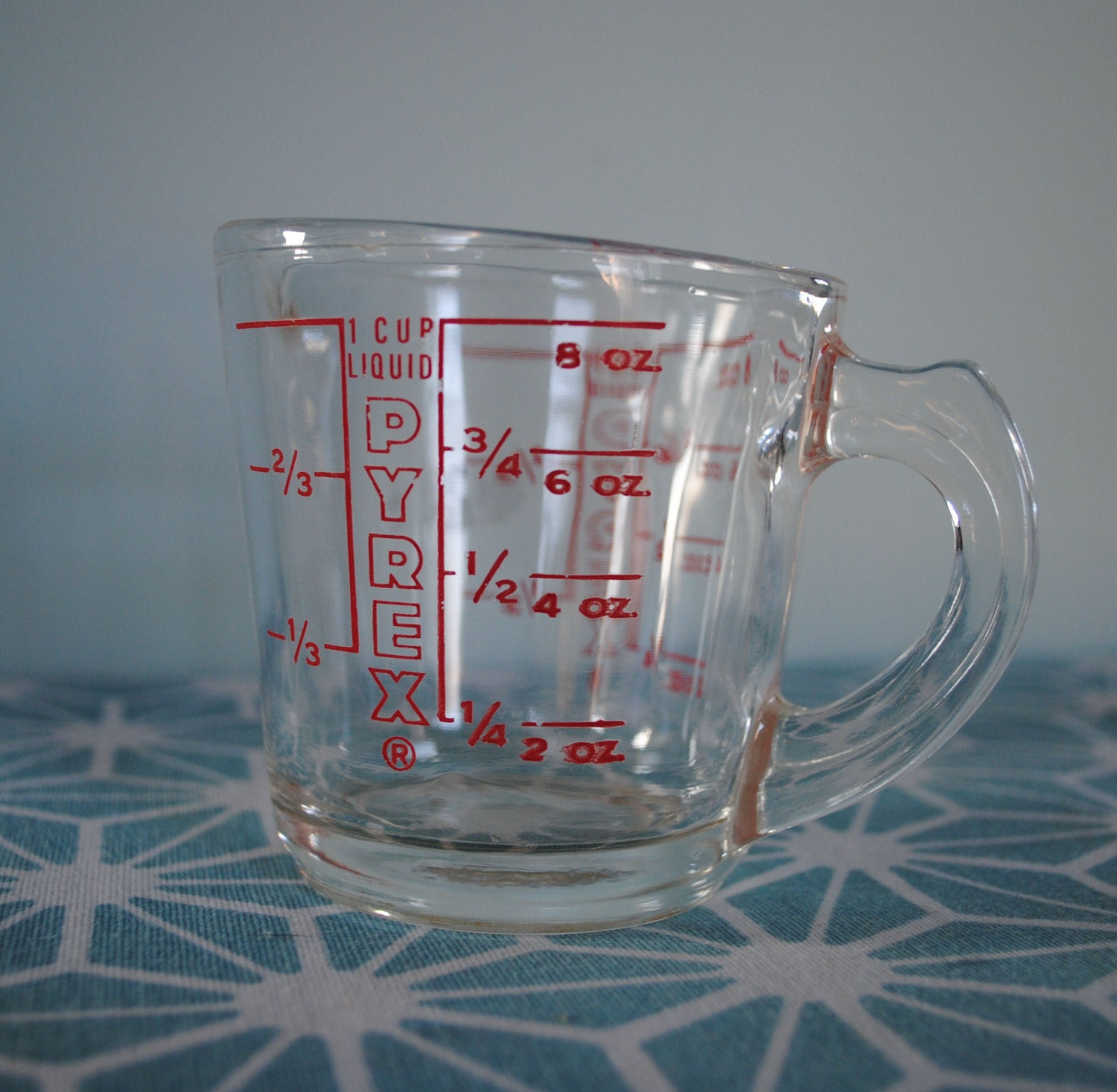 and vintage  Pyrex  cup Vintage Cup General  One   Cup Measuring Household pyrex