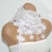 White Lacy Edge Scarf- Polka Dot Print-Floral Lace-SHAWL-Women Cowl-Headband-2012 Fashion-Turkish Traditional Scarf