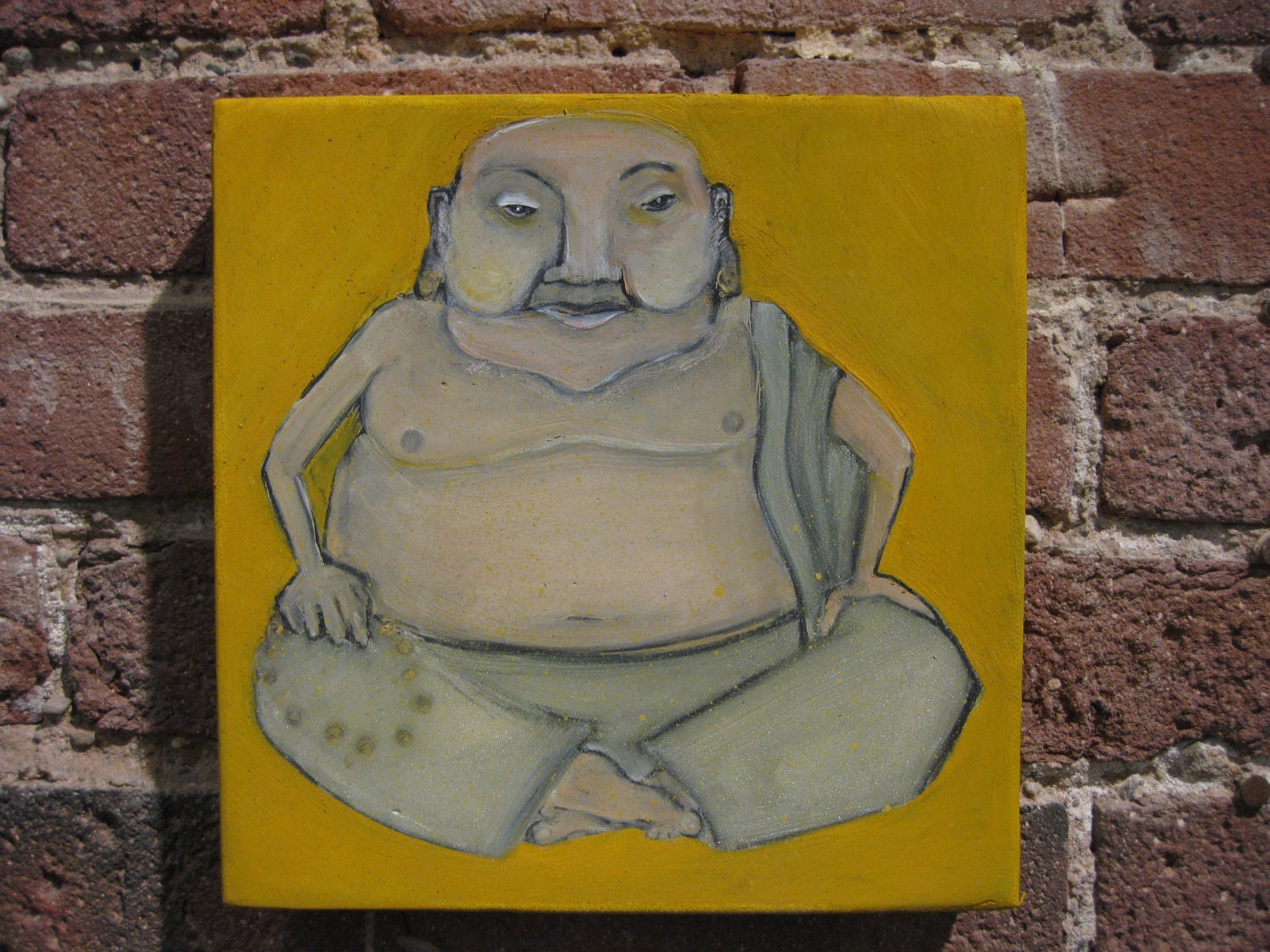 Buddha Green Painting