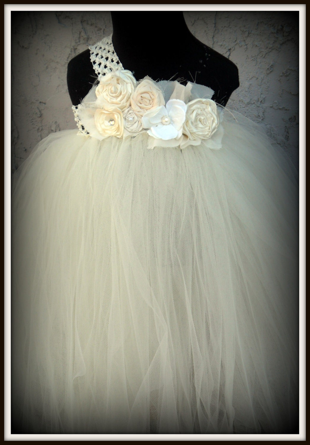 Ivory flower girl tutu dress, Flower girl dress, tutu dress