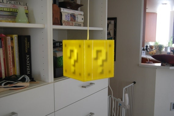Interactive 8-bit Question Block Lamp