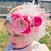 Girls Headband....... Baby Headband... Couture - Satin and Feathers