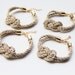 Bridesmaids gifts Set of 4 - Beige silk cord Knot Bracelet  - 24k gold plated