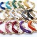 Arm candy set of 2 Half and Half: Gold chunky chain and Silk Bracelet